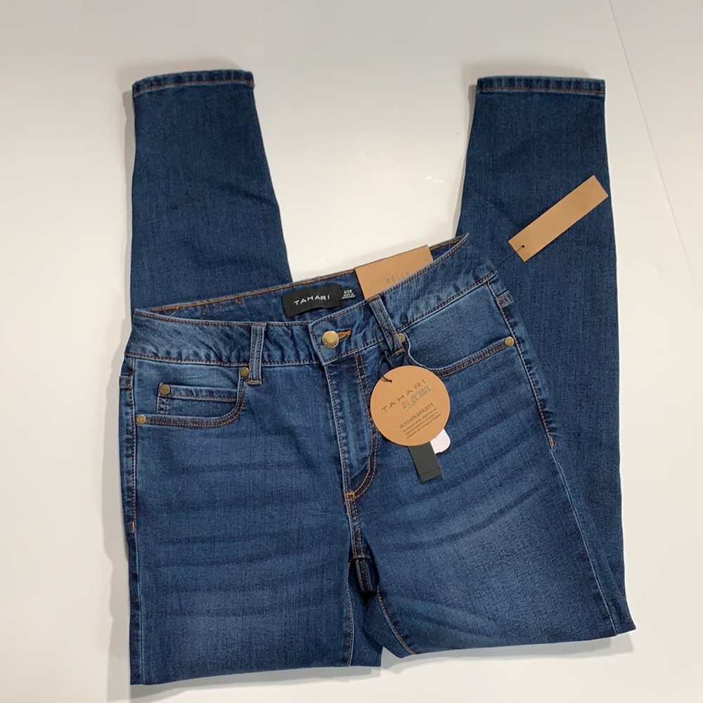 NWT Tahari Recycled Denim mid-rise skinny jeans